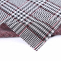 2021 fabric Colorful design white black red check jacquard fabric polyester textured garment fabric material clothes